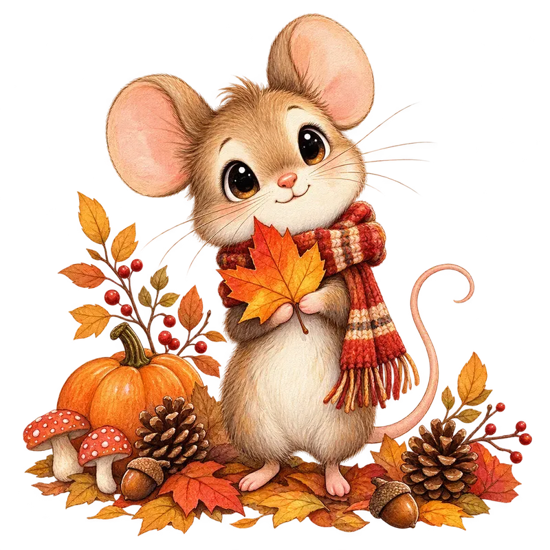 Cute Autumn Storybook Characters