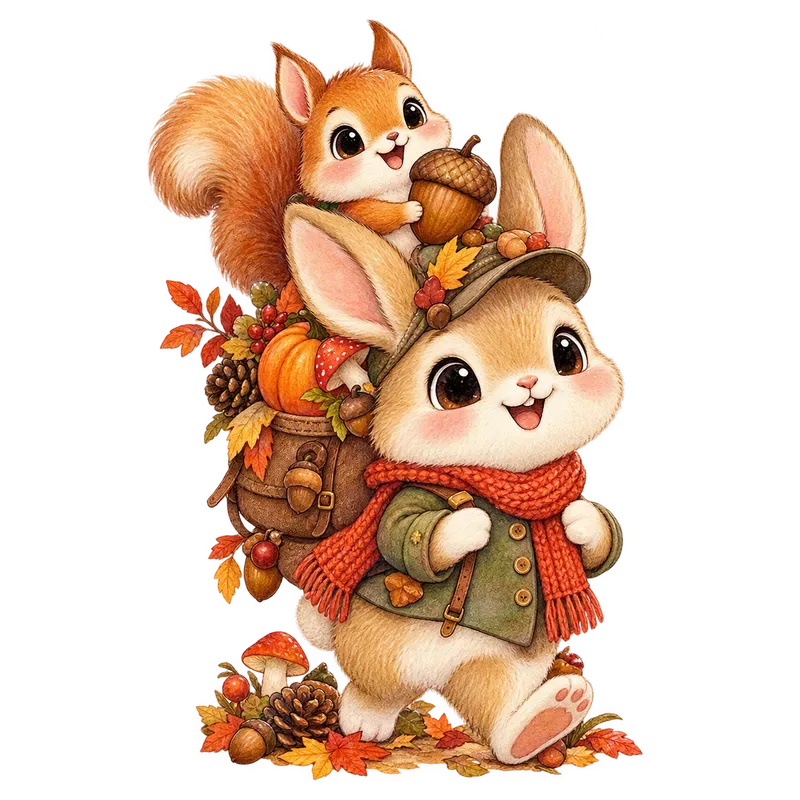 Cute Autumn Storybook Characters
