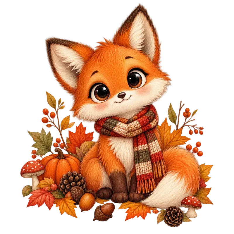 Cute Autumn Storybook Characters
