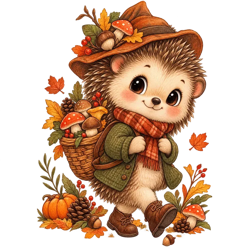 Cute Autumn Storybook Characters