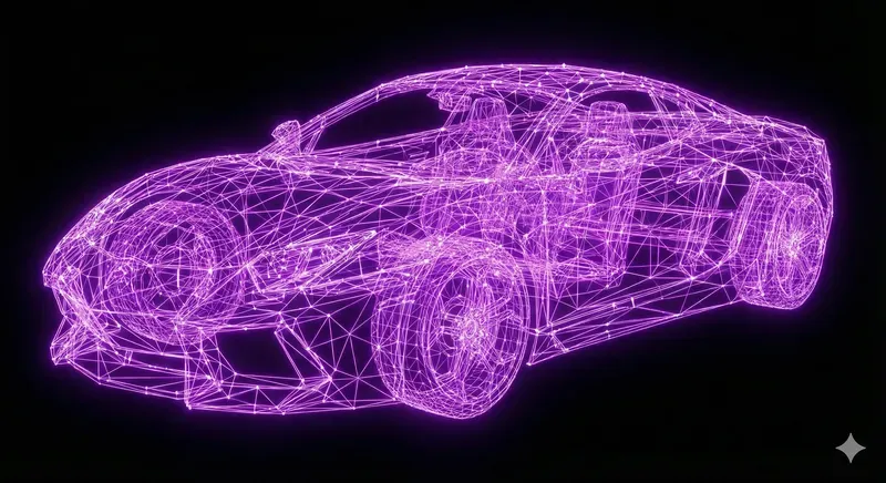 Neon Plexus 3D Wireframes