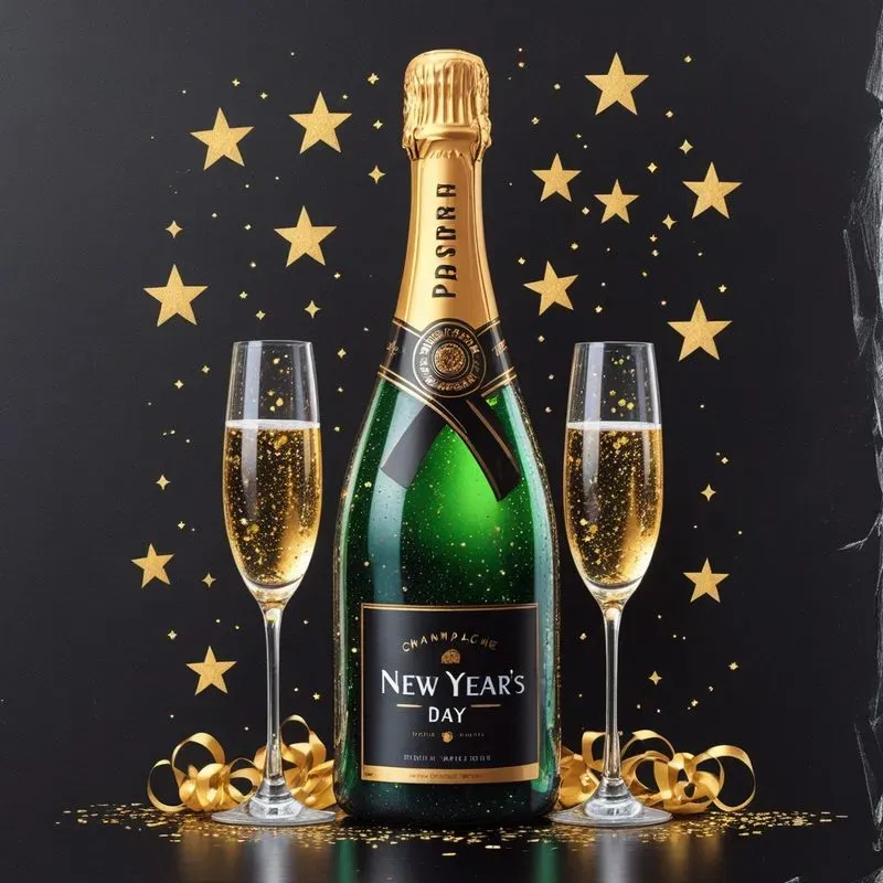 New Years Day Celebration Graphics