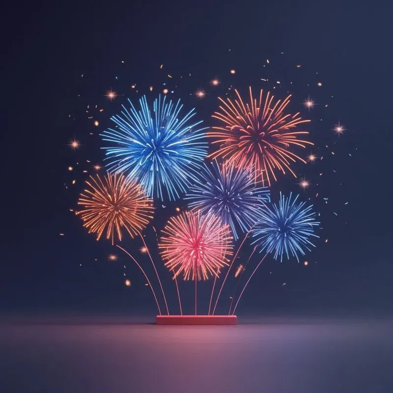New Years Day Celebration Graphics