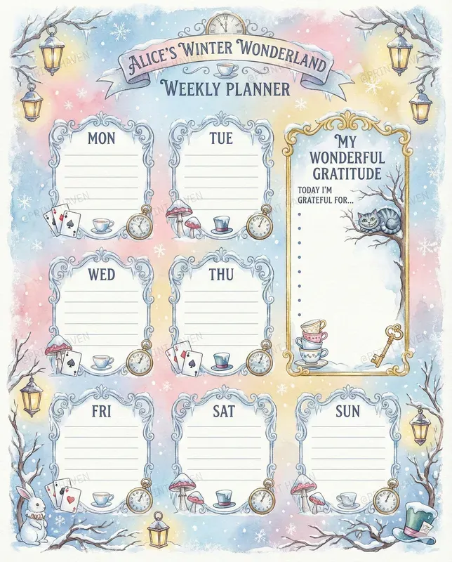 Customizable Weekly Holiday Planners Pro