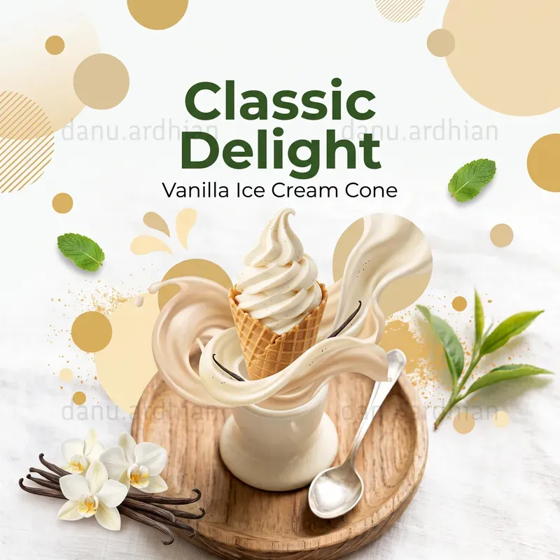 Minimalist Ice Cream Poster Generator