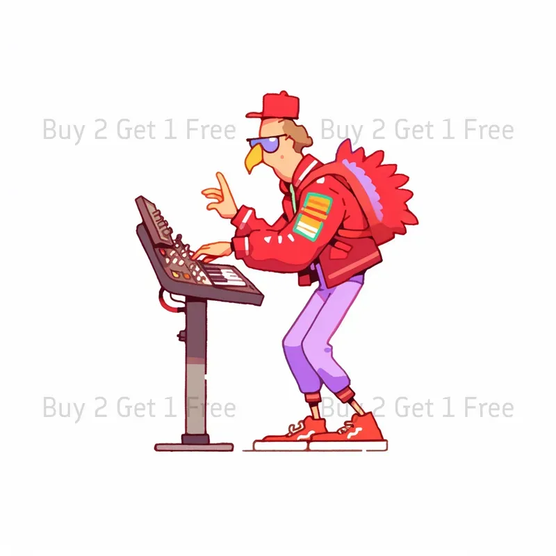 Kawaii Icon Animal Characters Clipart