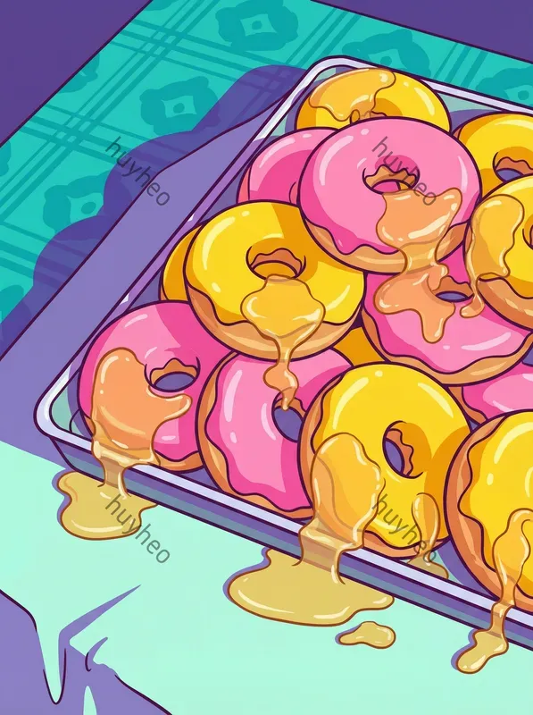 Modern Glossy Popart Illustrations