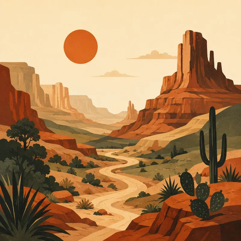 Retro Minimalist Nature Prints