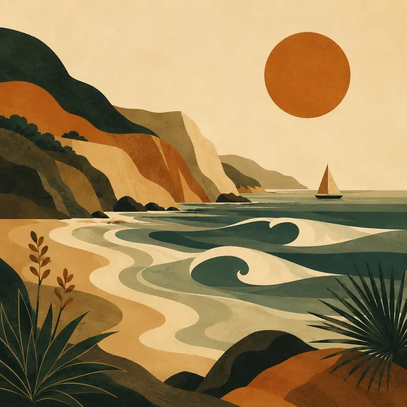 Retro Minimalist Nature Prints