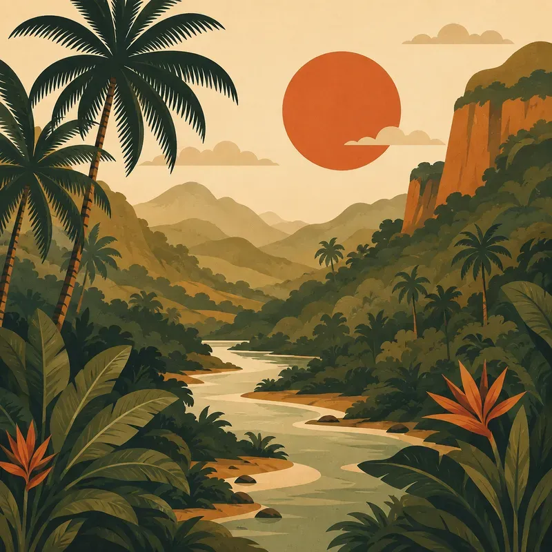 Retro Minimalist Nature Prints