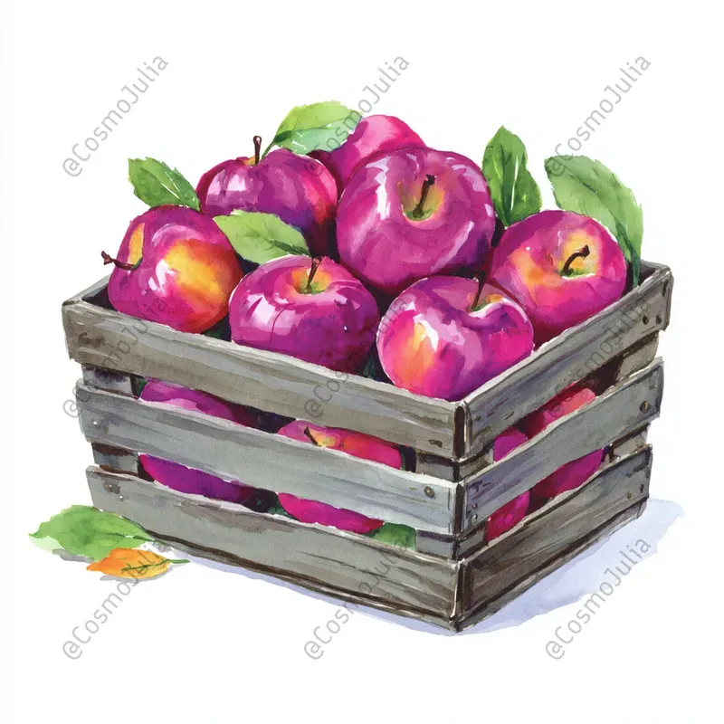 Rustic Garden Harvest Watercolor Clipart