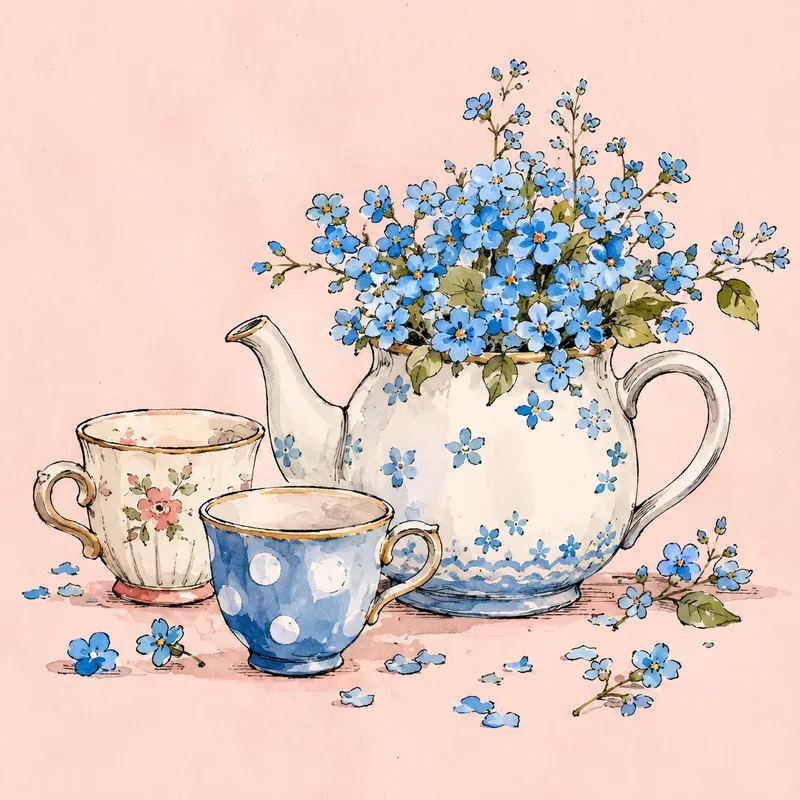 Whimsical Handdrawn Still Lifes