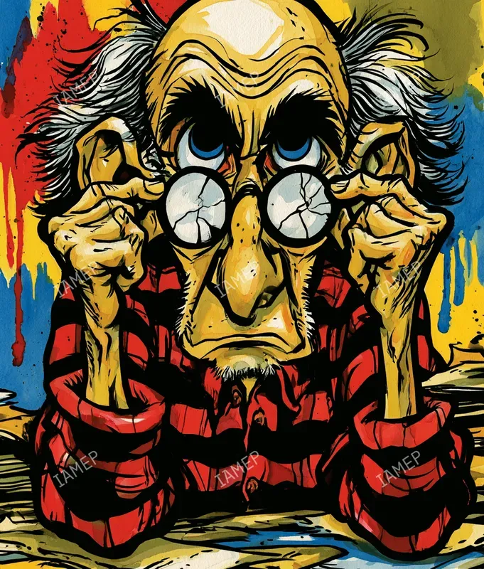Gritty Ink Watercolor Caricatures