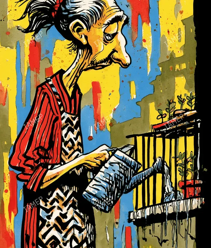 Gritty Ink Watercolor Caricatures