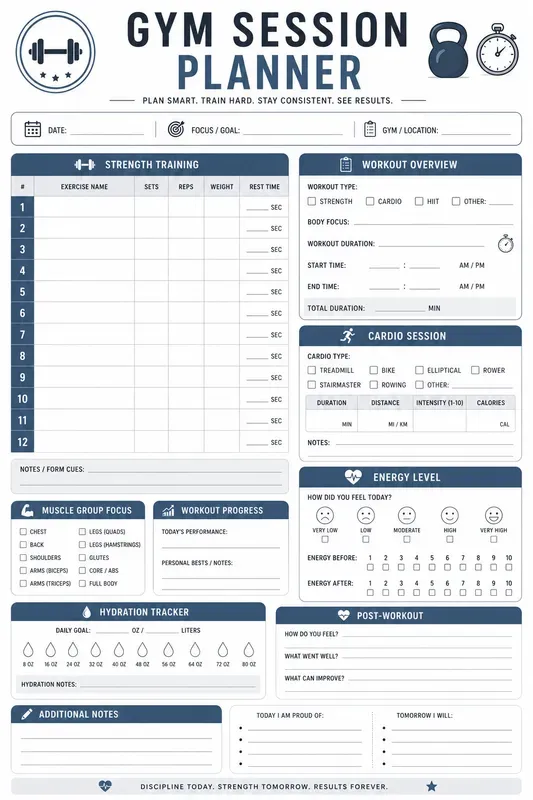 Professional Fitness Health Planners