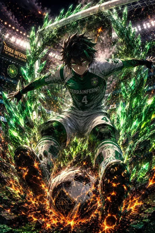 Anime Elemental Football Characters