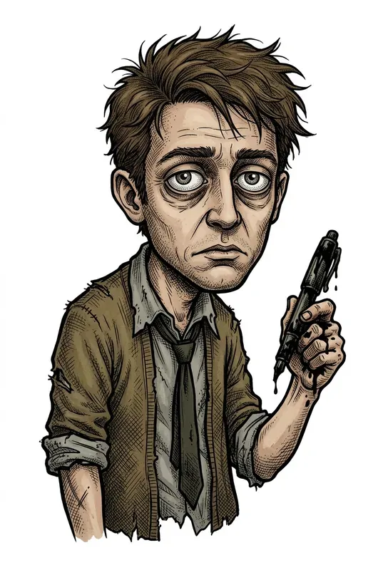 Cynical Character Sticker Generator