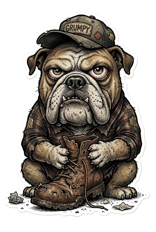 Cynical Character Sticker Generator