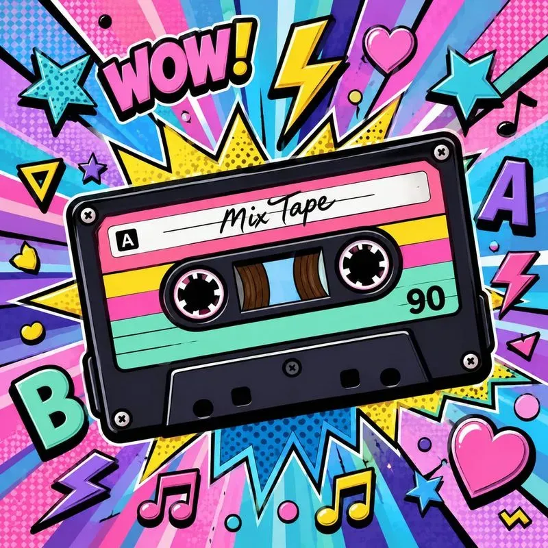 Retro Pop Art Object Collections