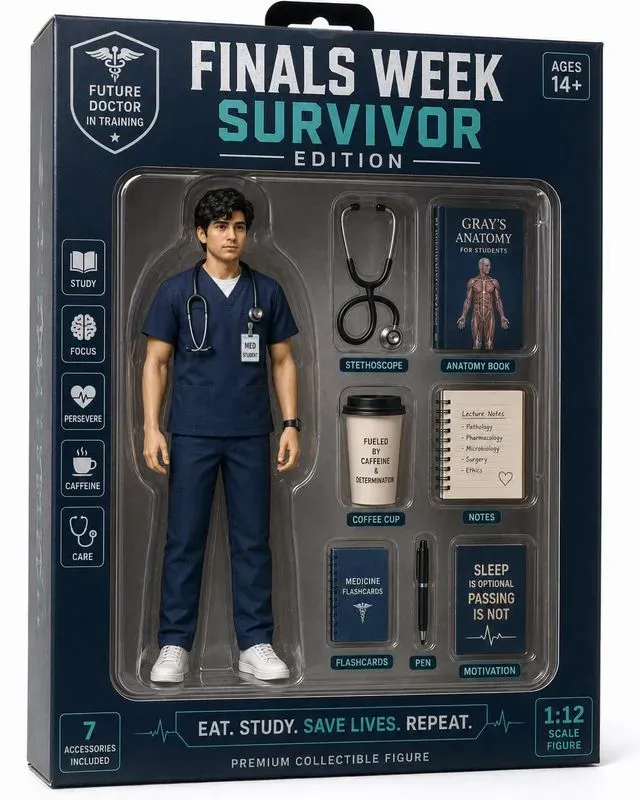 Exam Survivor Action Figure Generator