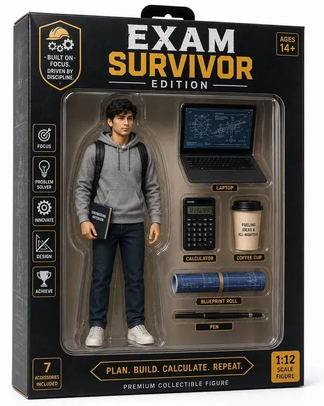 Exam Survivor Action Figure Generator