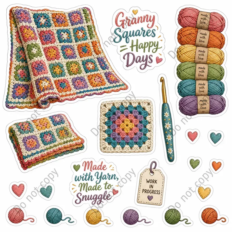 Crochet Lover Sticker Sheets