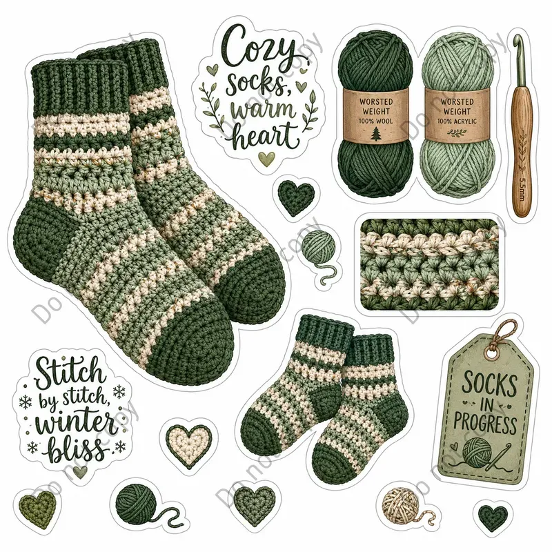 Crochet Lover Sticker Sheets