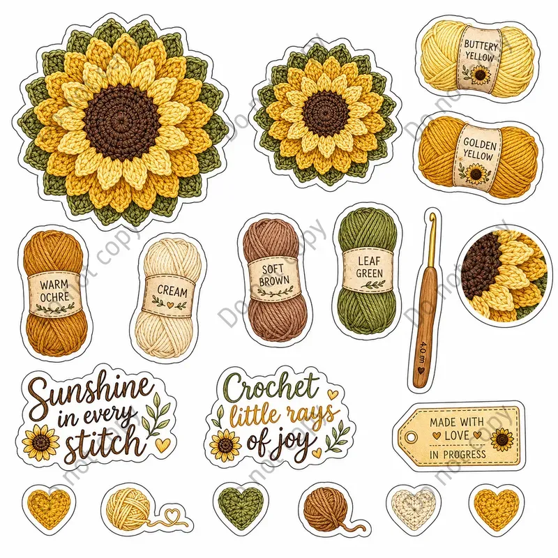 Crochet Lover Sticker Sheets