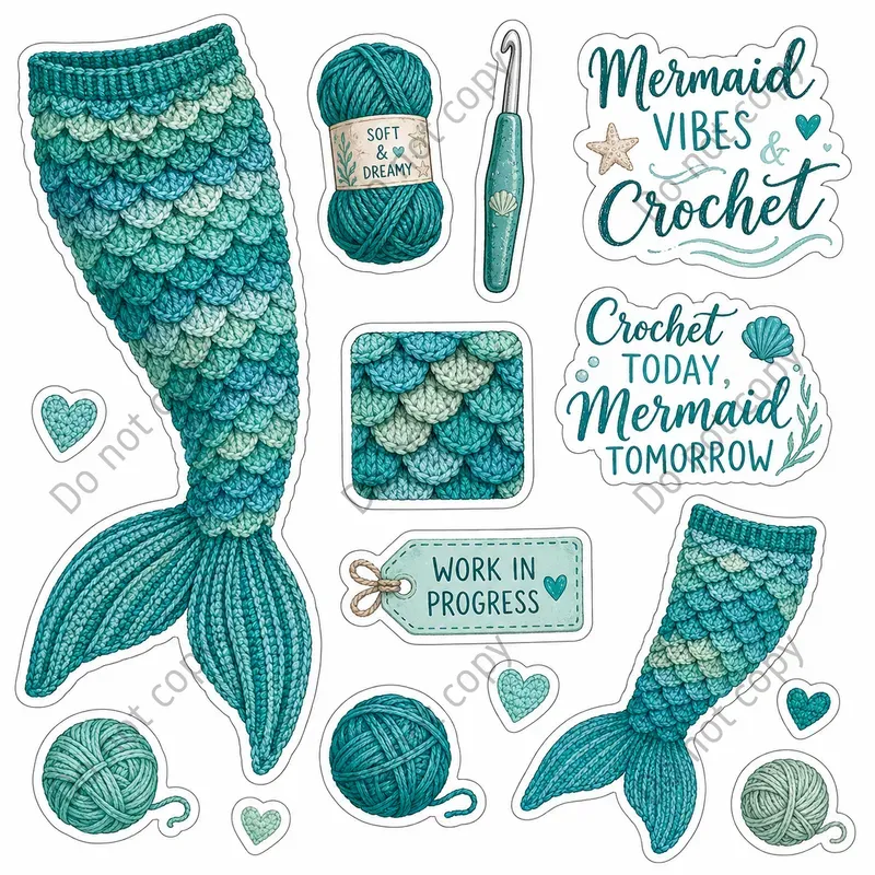 Crochet Lover Sticker Sheets