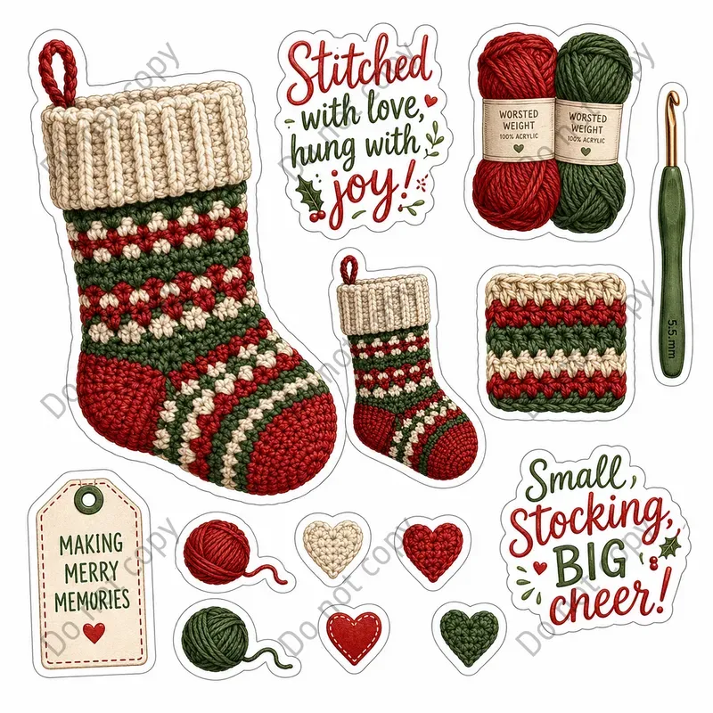 Crochet Lover Sticker Sheets