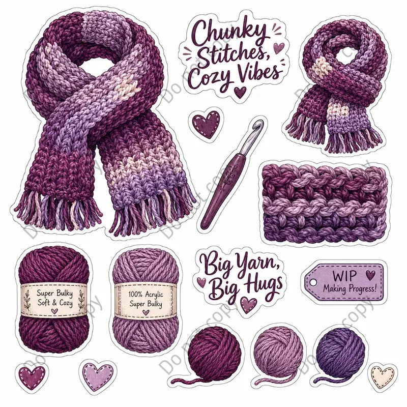 Crochet Lover Sticker Sheets