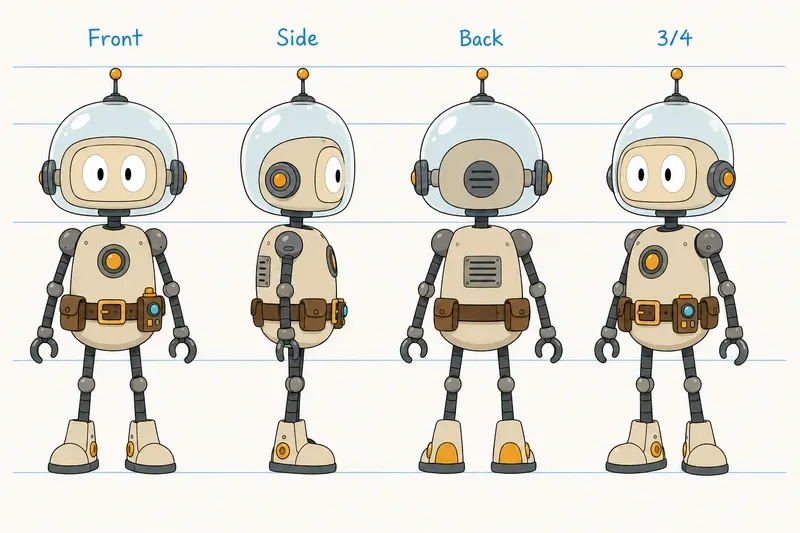 Character Design Sheet Templates