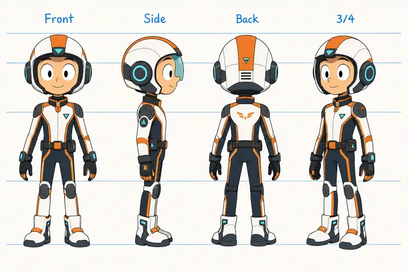 Character Design Sheet Templates