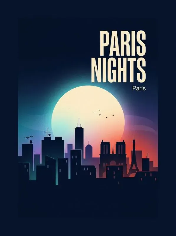 City Skyline Night Tshirt Graphics