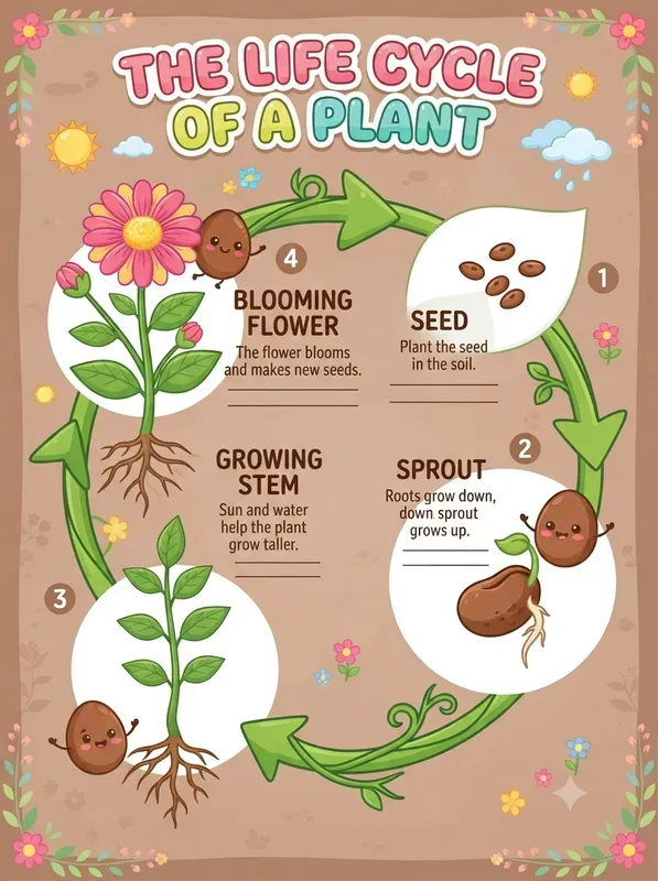 Kids Science Cycle Infographics