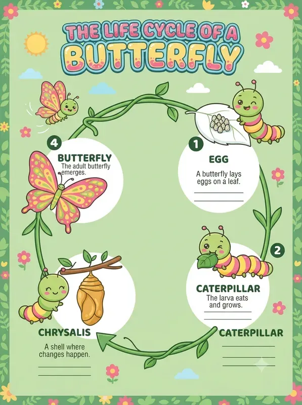Kids Science Cycle Infographics