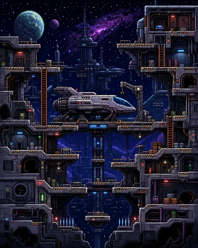 Pixel Art 2D Side Scrolling Battlefields