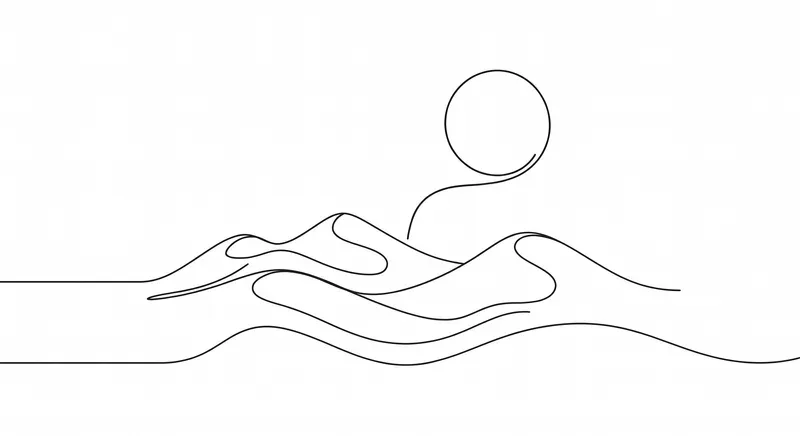 Minimalist Line Art Landscapes