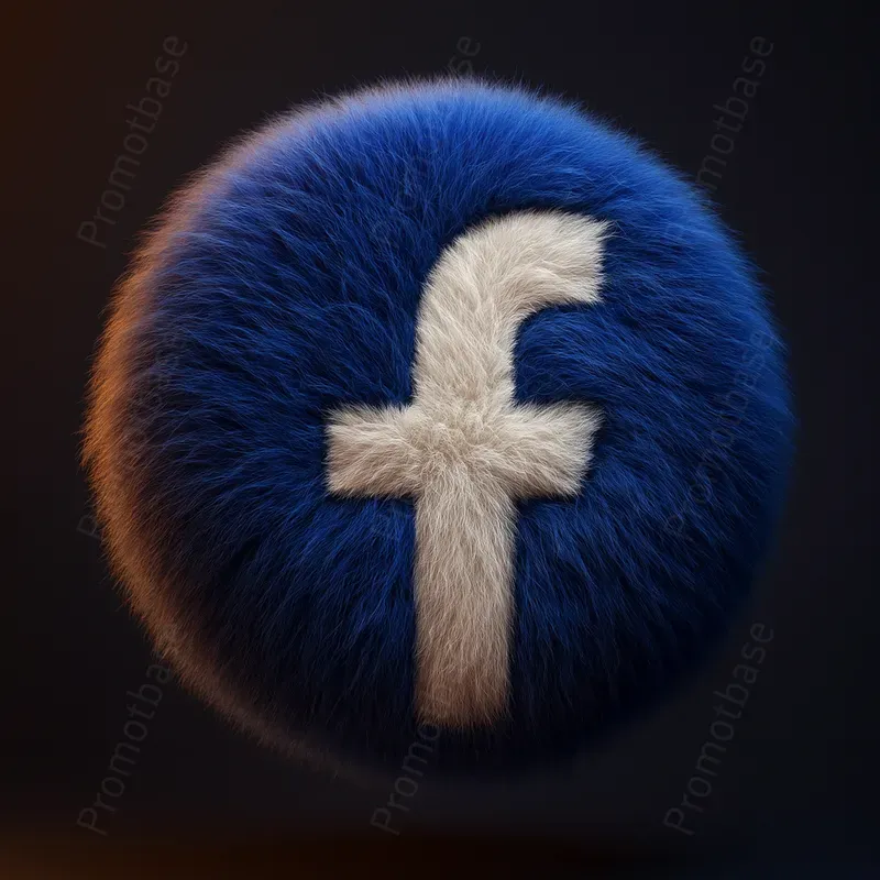 Fluffy Furry 3D Stylized Logo Icons