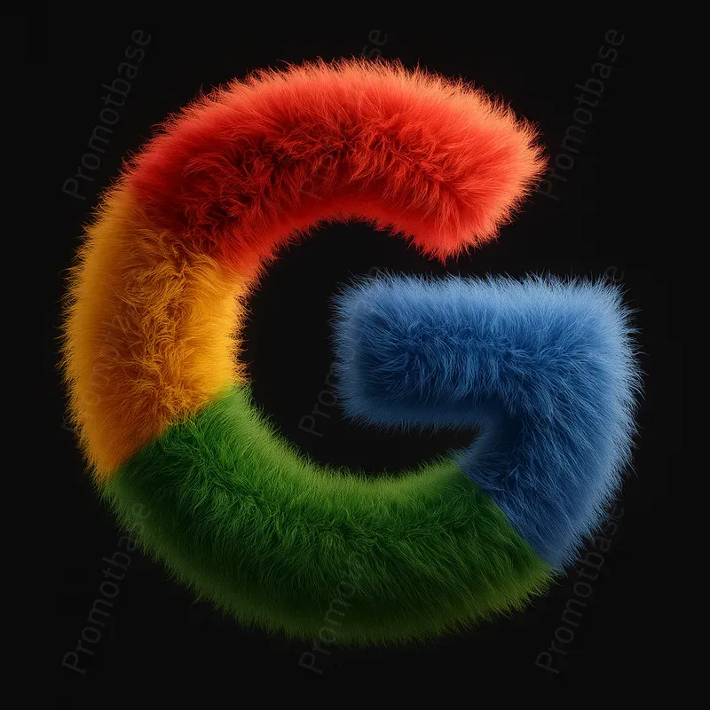 Fluffy Furry 3D Stylized Logo Icons