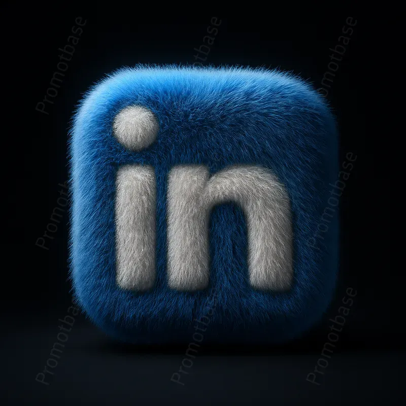 Fluffy Furry 3D Stylized Logo Icons