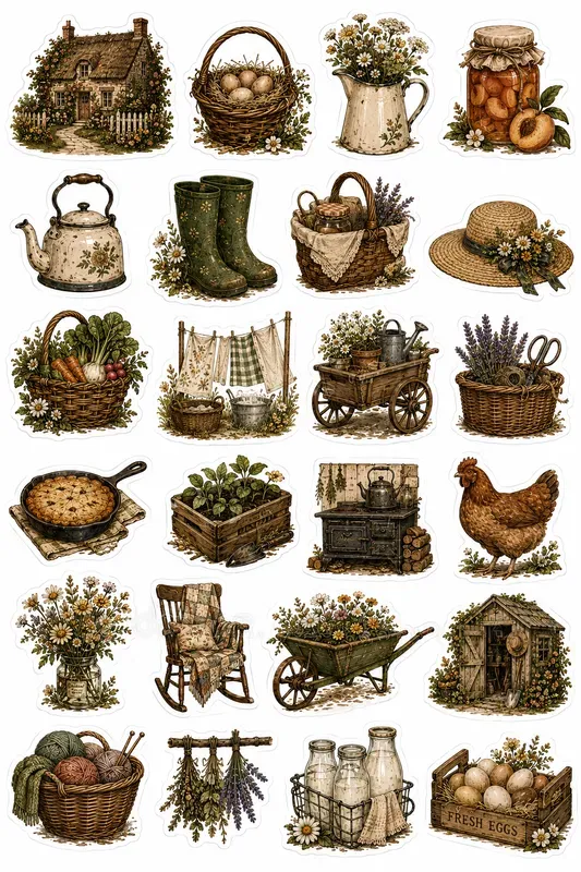 Illustrated Sticker Sheet Generator