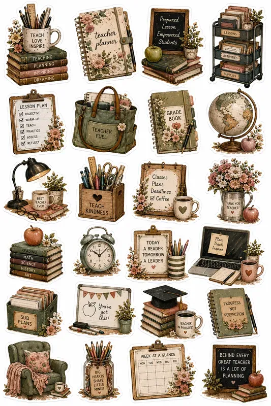 Illustrated Sticker Sheet Generator