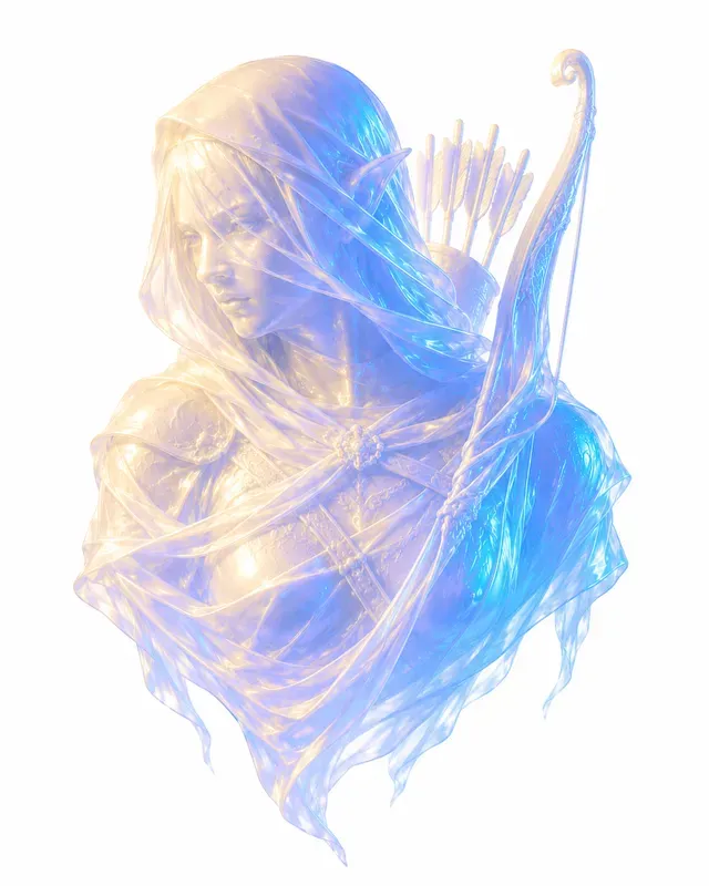 Glowing Veil Bust Tshirt Designs