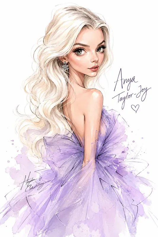 High End Celeb Fashion Caricatures