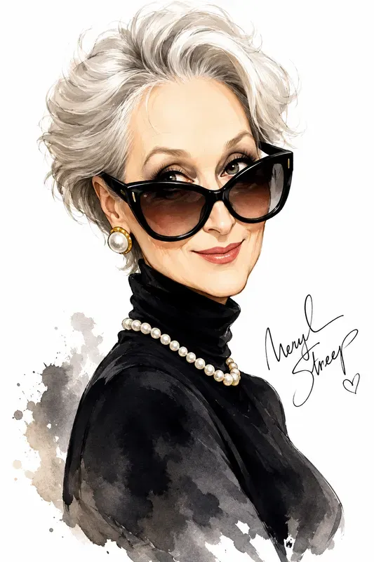 High End Celeb Fashion Caricatures
