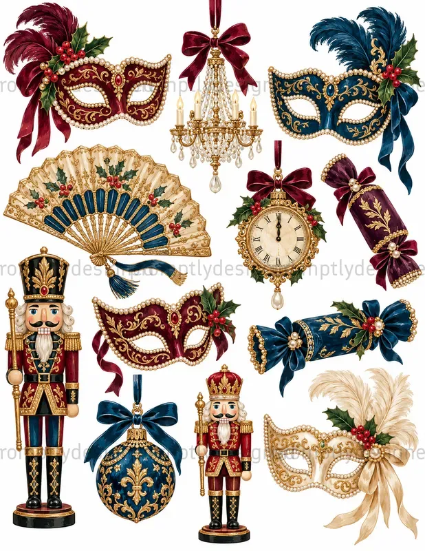Royal Christmas Clip Art