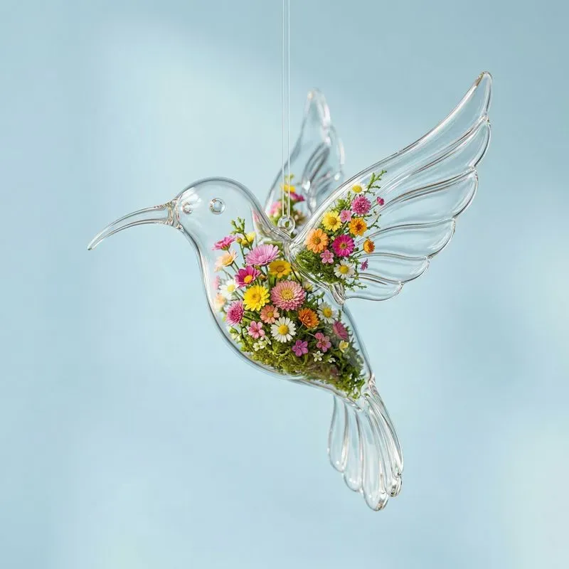 Flowerinfused Glass Animal Series
