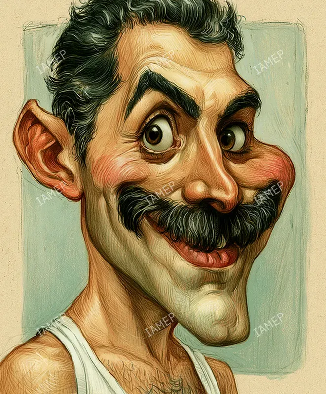 Vintage Caricature Portraits