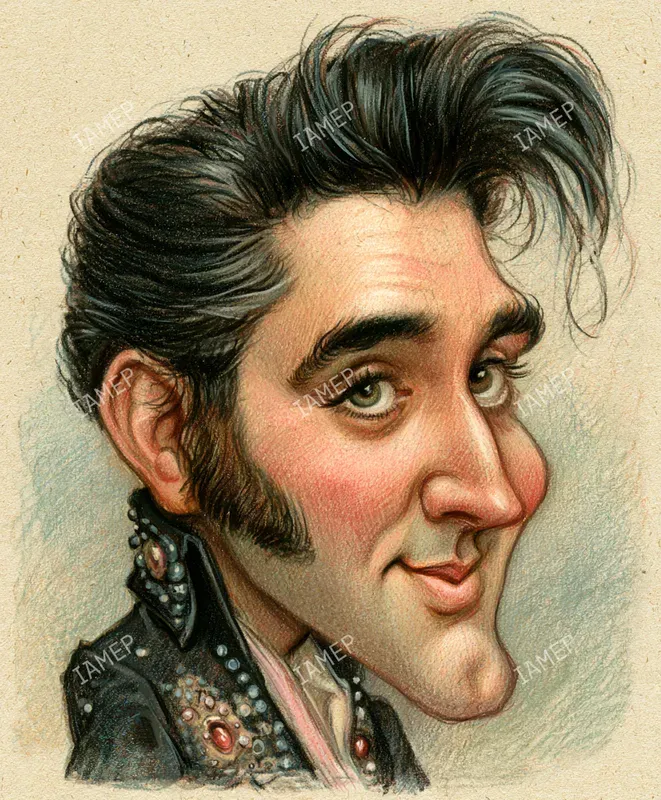 Vintage Caricature Portraits